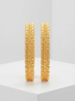 Pair of Artificial Gold-plated Bangles Design 5