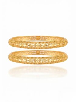 Pair of Artificial Gold-plated Bangles Design 3