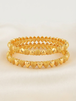 Pair of Artificial Gold-plated Bangles Design 1