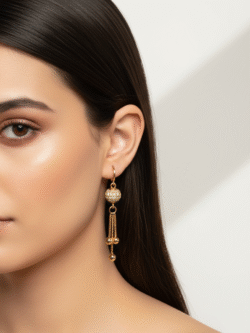 Sparkle Drop Chain Earrings