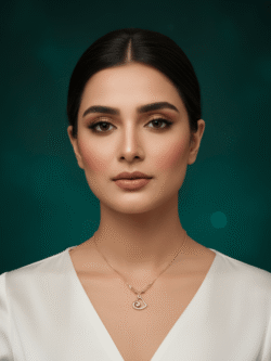 Swirl Heart Crystal Accent Necklace