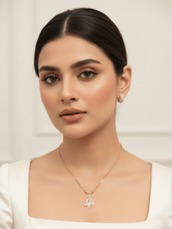 Rose Gold Butterfly Pendant Necklace