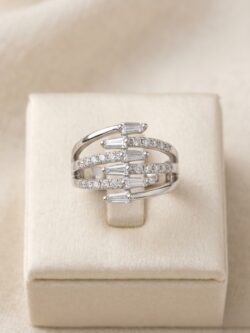 Modern Multi-Band Cocktail Ring