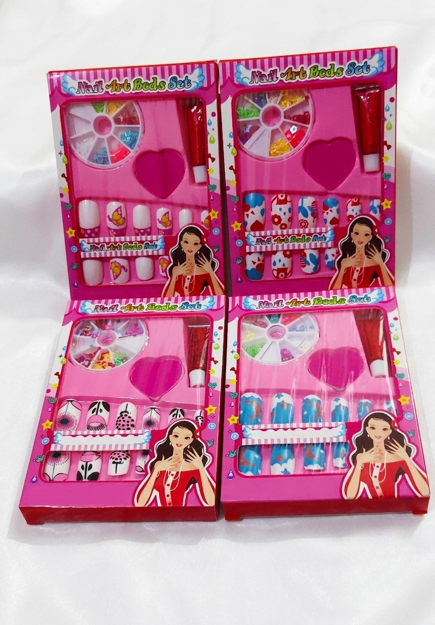 All-in-One Nail Art Body Set – Complete DIY Manicure Kit with 3D Charms & Appliqués