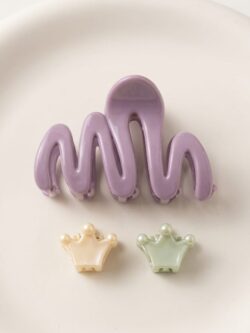 Pastel Matte Mini Claw Clips – Colorful Octopus Hair Catchers