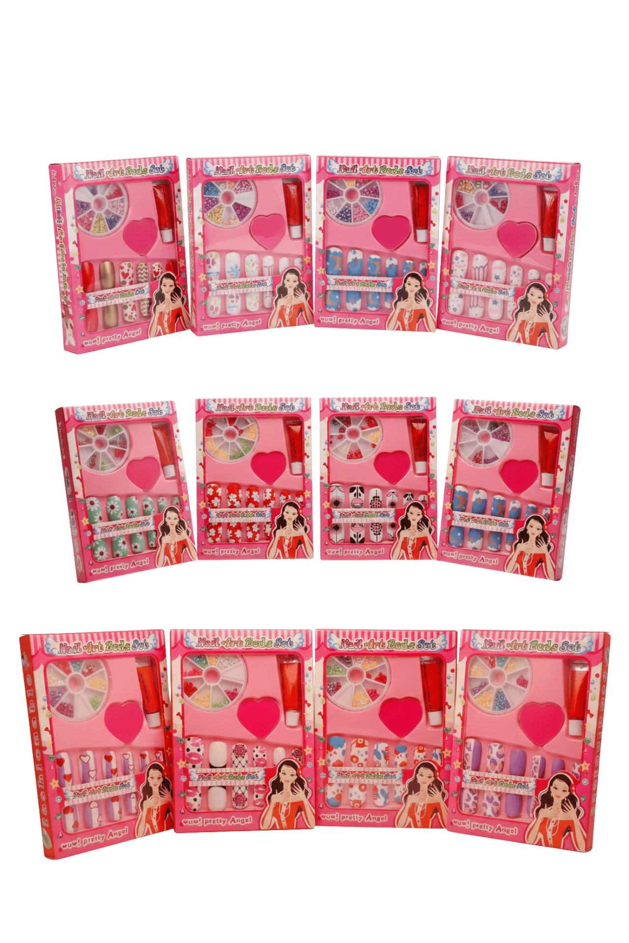 All-in-One Nail Art Body Set – Complete DIY Manicure Kit with 3D Charms & Appliqués