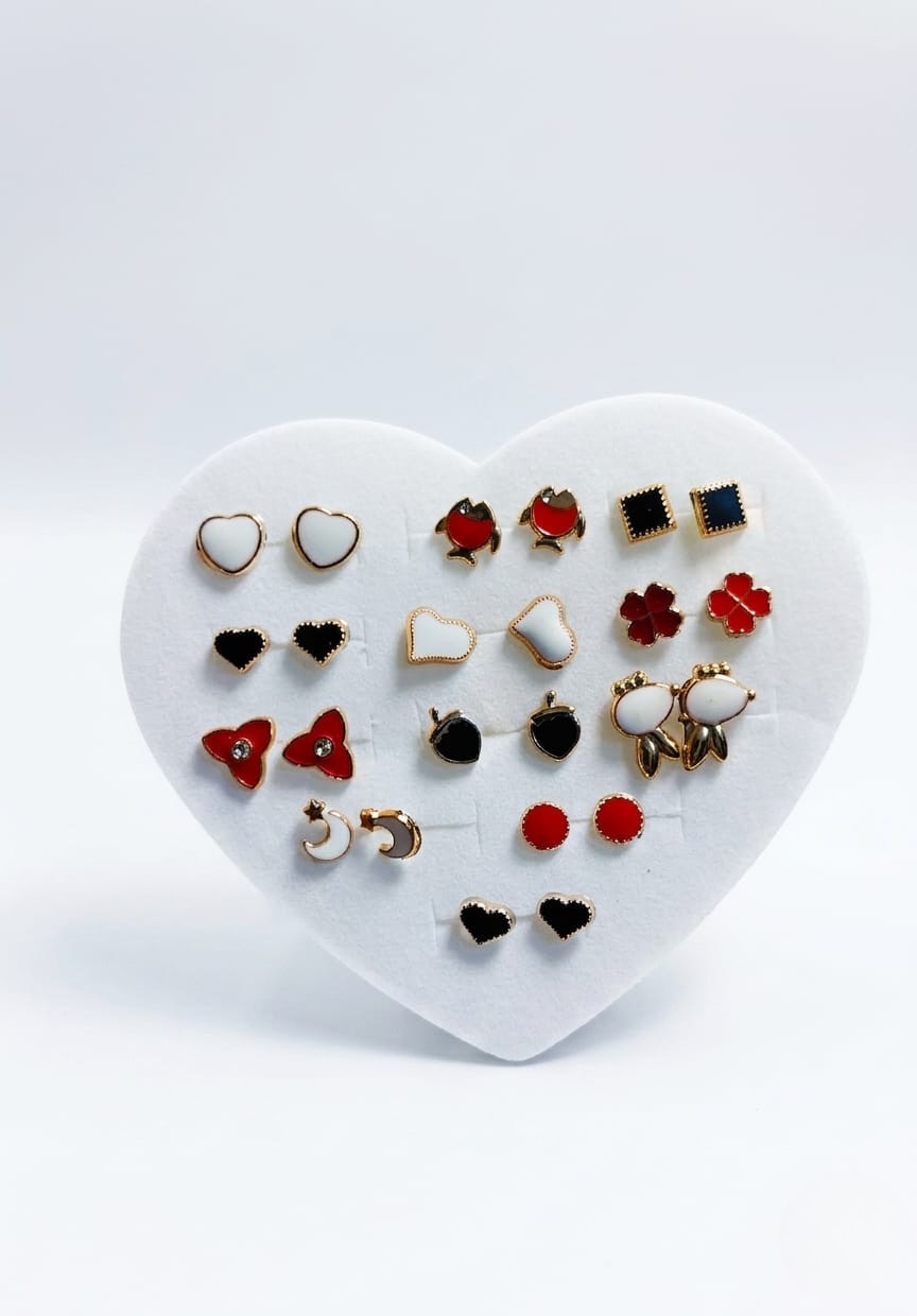 Charming Assorted Stud Earring Set for Kids – Fun & Colorful Designs - Image 2